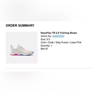 Brand New! Nano-Flex 2.0 Training Shoe 9.5